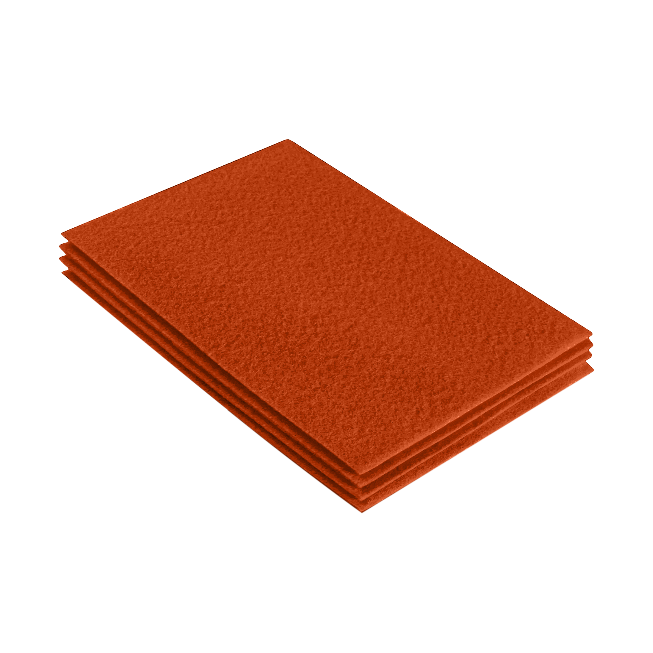 Acrylic Felt 9x12 Sheet Packs | Orange - 4 Sheets / Orange | FabricLA